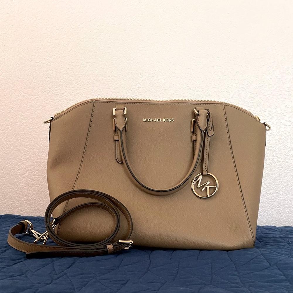 Michael Kors Medium Satchel Tan